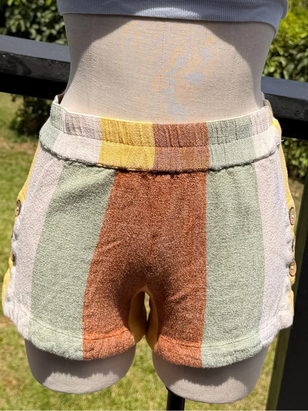 RIP CURL TRIPPIN STRIPE WALKSHORT  Striped Terry Cloth Shorts Size Small